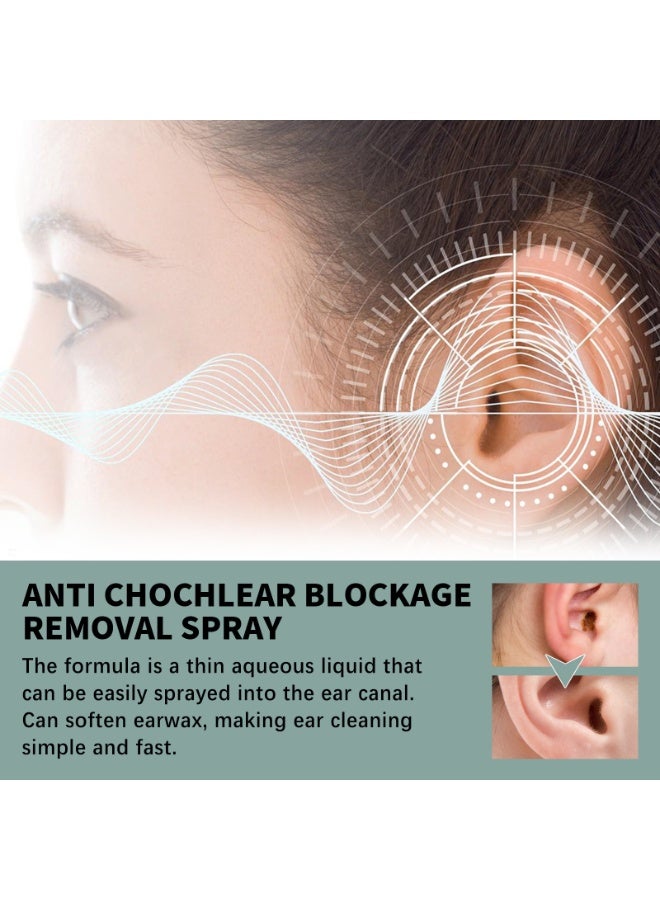 OUHOE Gentle Earwax Cleansing Spray | Relieves Ear Congestion | Improves Sleep | Safe and Portable Ear Care for Tinnitus and Earwax Cleansing (30ml*3) - Image 4